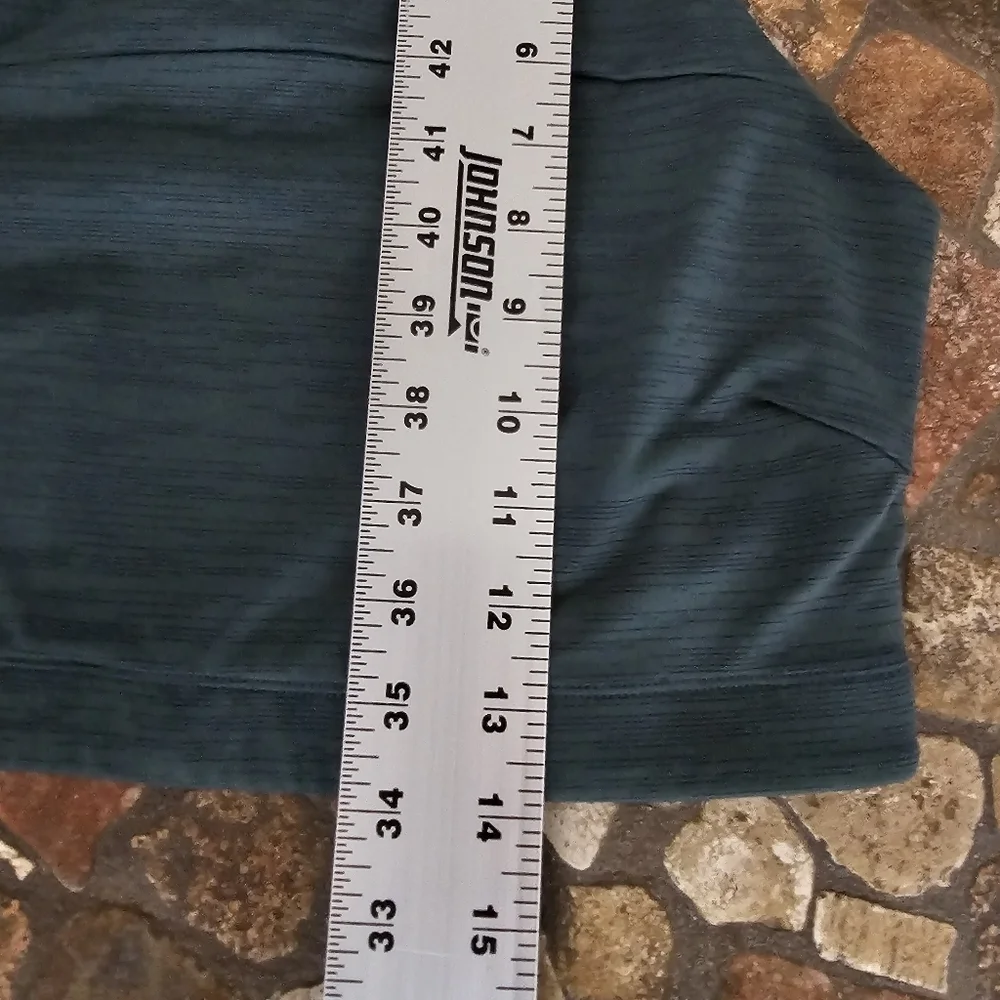 Outdoor Voices TechSweat Move Bra Spruce Green Racerback Cropped Size M